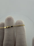 5.5 inch 2.5mm curb baby ID bracelet in 14K yellow gold, 1.52g, view 5 - Ott Family Jewelry