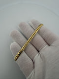 7.5" 5mm solid 14K yellow gold Cuban link bracelet, 15.6g – Ott Family Jewelry (5)