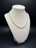 16" Silver 9ctw Moissanite Tennis Chain 3mm 20.1g