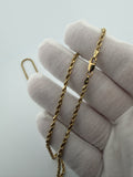 24" 14k Yellow Gold Rope 2.6mm 15.1g