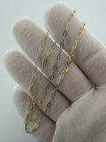 16" 14k Yellow Gold Paperclip 2mm 1.0g
