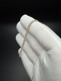 7.25" 14k Yellow Gold 5ctw VS/VVS Lab Diamond Tennis Bracelet 2.8mm 5.8g