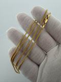 22" 14K Yellow Gold Franco 1.8mm 9.1g
