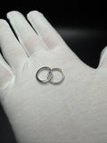 15mm Silver .25ctw VS/VVS Lab Diamond Huggies 1.8g