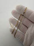 16 inch 2mm foxtail Franco chain in 14K yellow gold, 4.1g, view 5 - Ott Family Jewelry