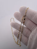 22 inch 2.5mm Figaro chain in 14K yellow gold, 5.22g, view 5 - Ott Family Jewelry