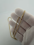 22" 2.5mm 14K yellow gold rope chain, 10.65g – Ott Family Jewelry (5)