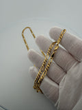 26" 14K Yellow Gold Figaro 4mm 15.0g