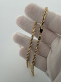 10K 8mm Handmade Solid Rope Chain