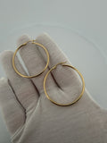 40mm x 2mm 14K yellow gold hoop earrings, 2.8g – Ott Family Jewelry (5)