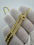 24" 14k Yellow Gold Cuban 4mm 30.0g