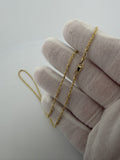 16" 14K Yellow Gold Rope 1.5mm 1.3g