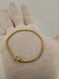 7.5" 10k Yellow Gold Cuban 3mm 5.1g