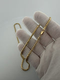 24" 14K Yellow Gold Franco 3mm 31.44g