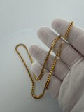 20" 14K Yellow Gold Foxtail Franco 3mm 9.73g