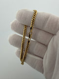8" 14k Yellow Gold Cuban 4mm 10.21g