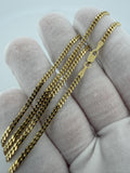 20" 2.5mm solid 10K yellow gold Cuban link chain, 8.3g – Ott Family Jewelry (5)