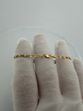 6.5" 14K Yellow Gold Valentino Baby ID Bracelet 3mm 3.4g