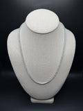 22" 3.3mm 20ctw lab diamond tennis chain, 925 sterling silver, 21.9g – Ott Family Jewelry (5)