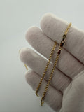 20" 10k Yellow Gold Rope 2.5mm 6.4g