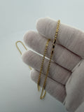 22" 14k Yellow Gold Foxtail Franco 2mm 3.93g