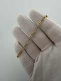 7.5" 3.6mm 14K yellow gold paperclip bracelet, 2.83g – Ott Family Jewelry (5)