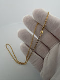 16" 14K Yellow Gold Cable Fancy 2.2mm 3.72g