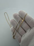 22" 10k Yellow Gold Franco 1mm 3.94g