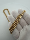 22" 14k Yellow Gold Curb 7.5mm 40.56g