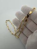 16" 14k Yellow Gold Paperclip 5mm 19.6g