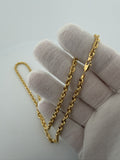 20" 14k Yellow Gold Rope 3.7mm 9.2g