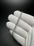 7" 14K White Gold 7.14ctw E-F VS Lab Diamond Tennis EGL Certified – 3.5mm – 9.00g