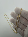 24" 14k Yellow Gold Curb 2mm 4.6g