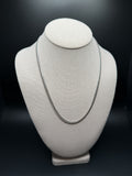 20" 14K White Gold Cuban 4mm 25.0g