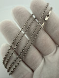 18" 14K White Gold Rope 2.2mm 6.91g