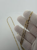 26 inch 2.7mm Figaro chain in 14K yellow gold, 6.0g, view 5 - Ott Family Jewelry