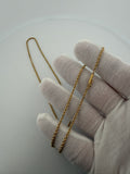 24" 14K Yellow Gold Rope 2mm 7.71g