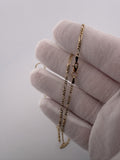 21" 14K Yellow Gold Figaro 2mm 3.92g