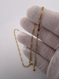 20 inch 2.5mm Figaro chain in 14K yellow gold, 2.4g, view 5 - Ott Family Jewelry