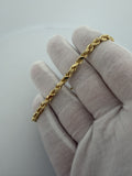 7.5" 14k Yellow Gold Rope 4.5mm 13.45g