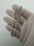 8" 14K White Gold Herme$ 3mm 8.1g