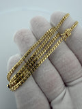 16" 3mm solid 10K yellow gold Cuban link chain, 9.8g – Ott Family Jewelry (5)