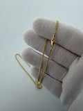 18" 14k Yellow Gold Rounded Box Chain 1.5mm 3.4g