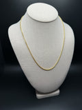 20" 14k Yellow Gold Wheat 2mm 4.2g