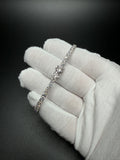 7" 14K White Gold 7.10ctw E-F VS Lab Diamond Tennis EGL Certified – 3.5mm – 8.97g