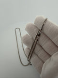 22" 14k White Gold Cuban 2.5mm 11.6g