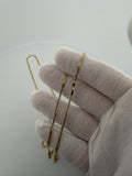24" 10K Yellow Gold Cuban Chain 2mm 6.1g
