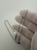18 inch 2.5mm cable chain in 14K white gold, 2.94g, view 5 - Ott Family Jewelry
