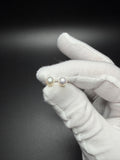 6mm 10k Yellow Gold Freshwater Pearl Studs 0.85g