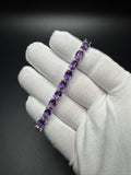 7.25" 6mm natural amethyst tennis bracelet, 30ctw, 925 silver, 14.6g – Ott Family Jewelry (5)